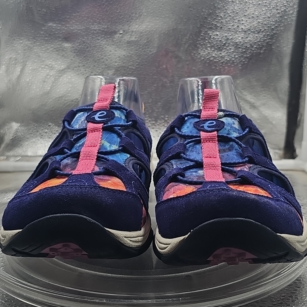 L Easy Spirit Earthen women's walking shoe Navy Tie Dye Sz10WW - Picture 2 of 11